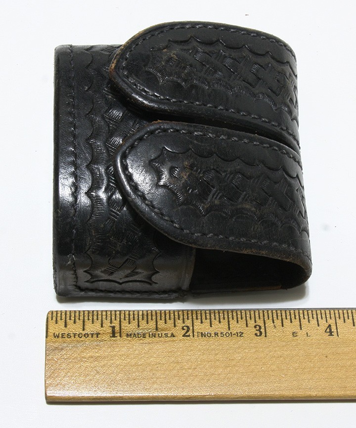 Magazine/Speedloader Pouches & Belt Keeps Black Tooled Leather Assorted Security