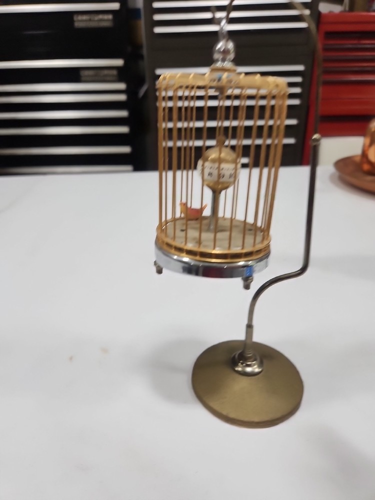 VINTAGE BIRDCAGE CLOCK