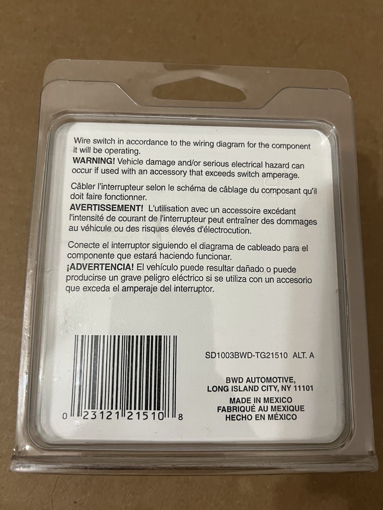 BWD TG21510 Heavy-Duty Toggle Switch