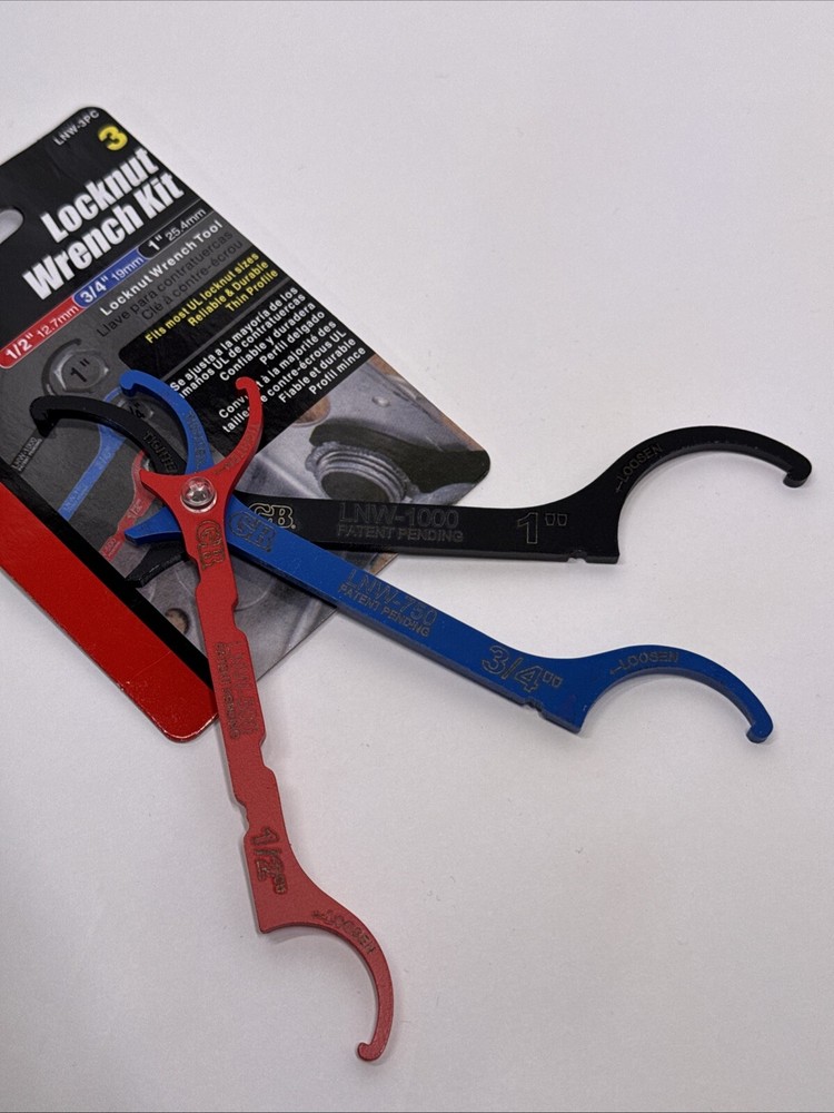 Gardner Bender LNW-3PC LNW locknut wrench, Assorted