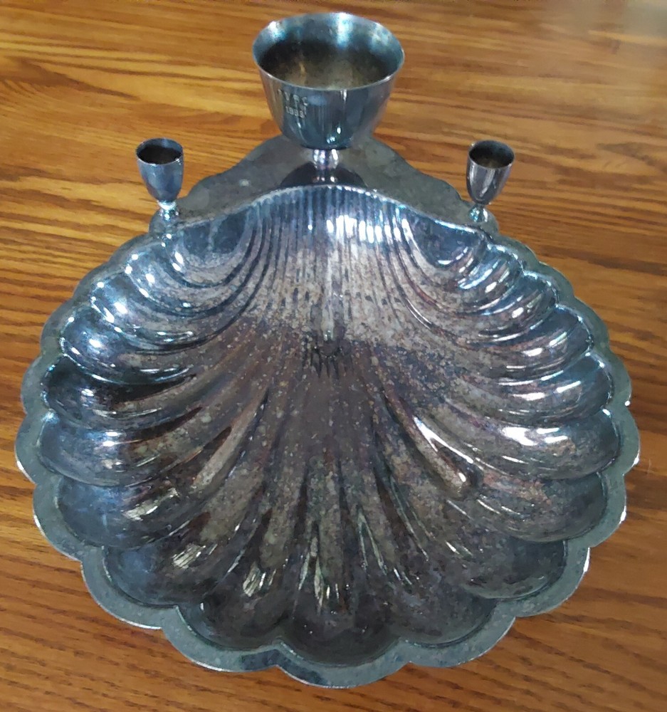 1963 AFSC Air Force Commemorative Piece Rogers Silver Co. 1728 SHELL BOWL