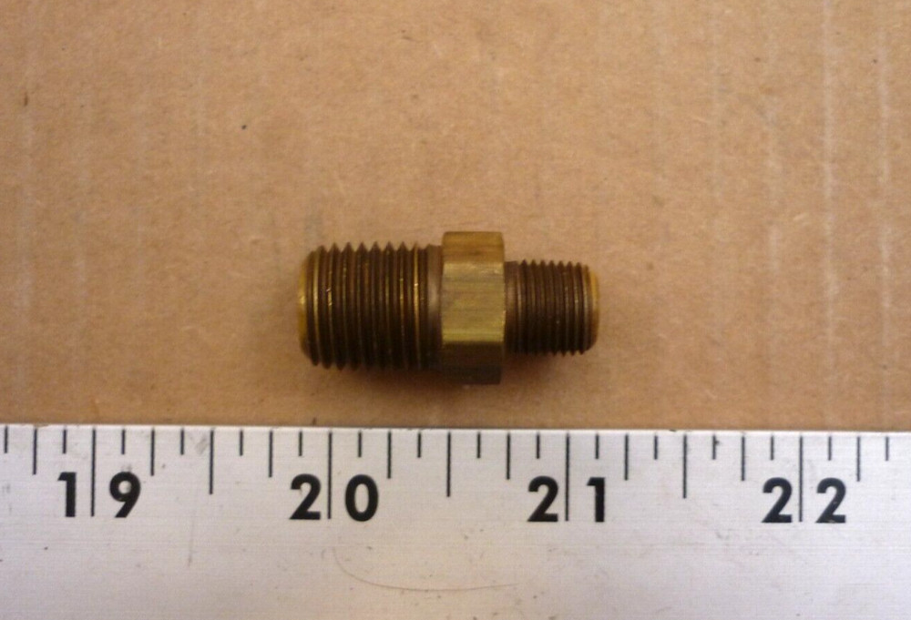 Hex Nipple Reducer 1/4 by 1/8