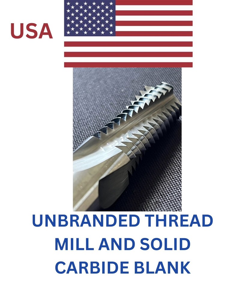 BRAND NEW 3/16-1/4-20 UN SOLID CARBIDE THREAD MILL