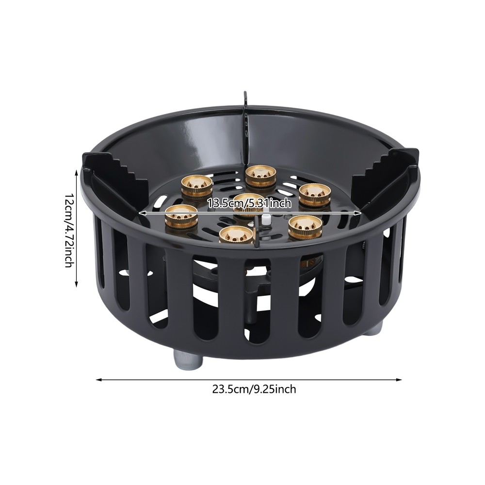Portable Camping Stove With 2 Adapters Adjustable Firepower Electronic Ignition