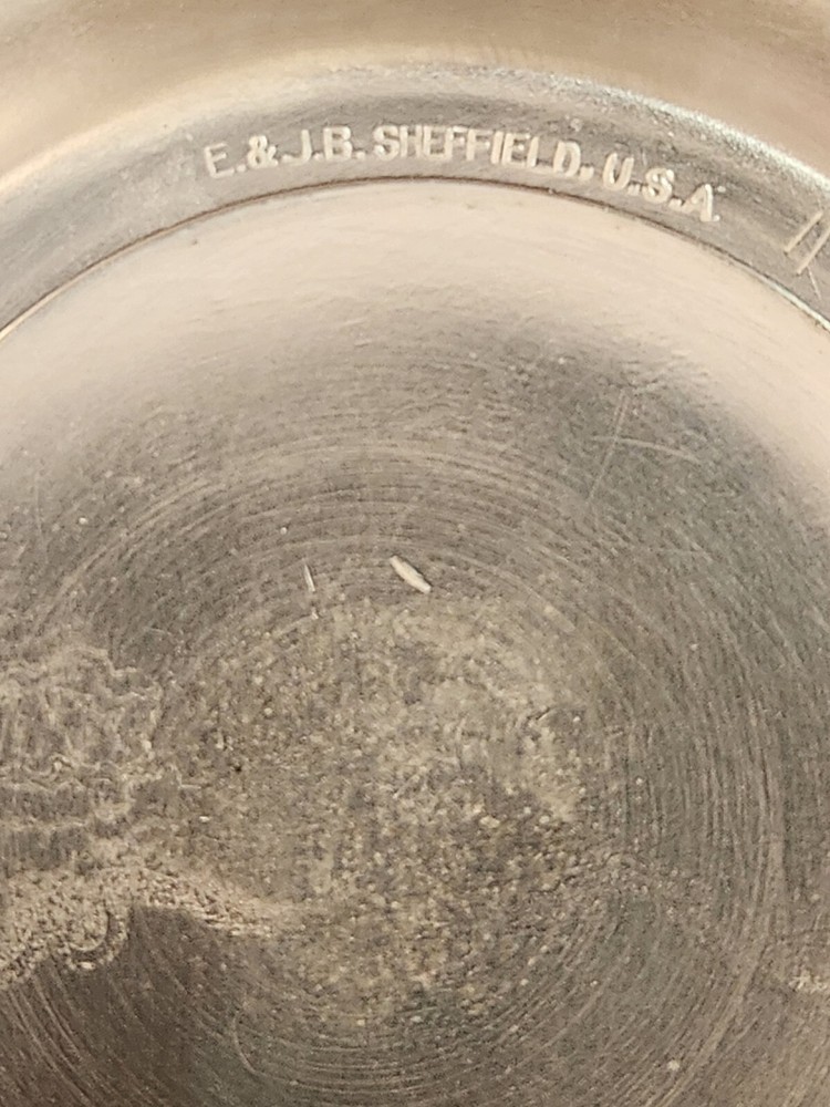 Sheffield Silver Footed Plate With Lid (SB12)