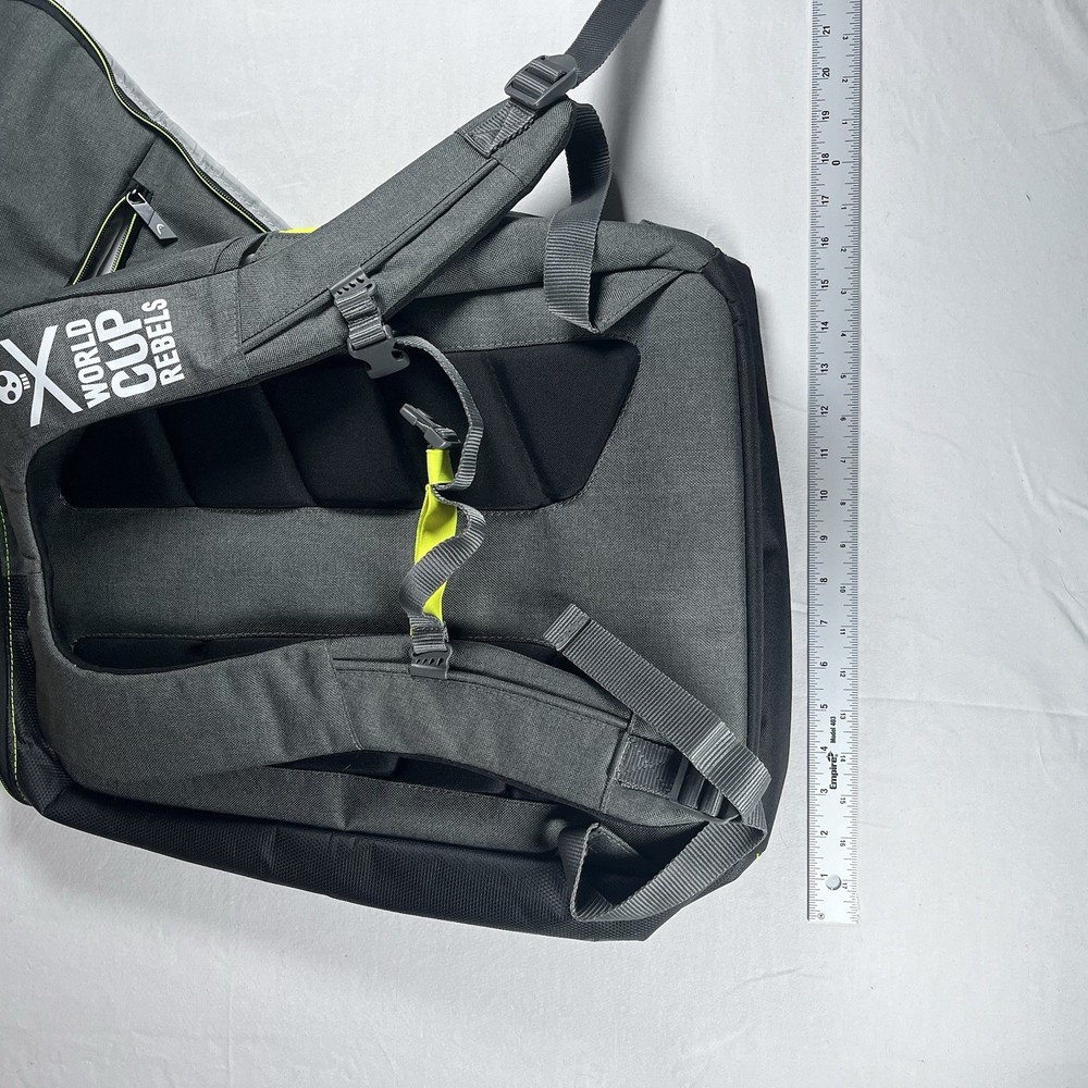 HEAD World Cup Rebels Ski Boot Bag Black Yellow Gray Adjustable Straps