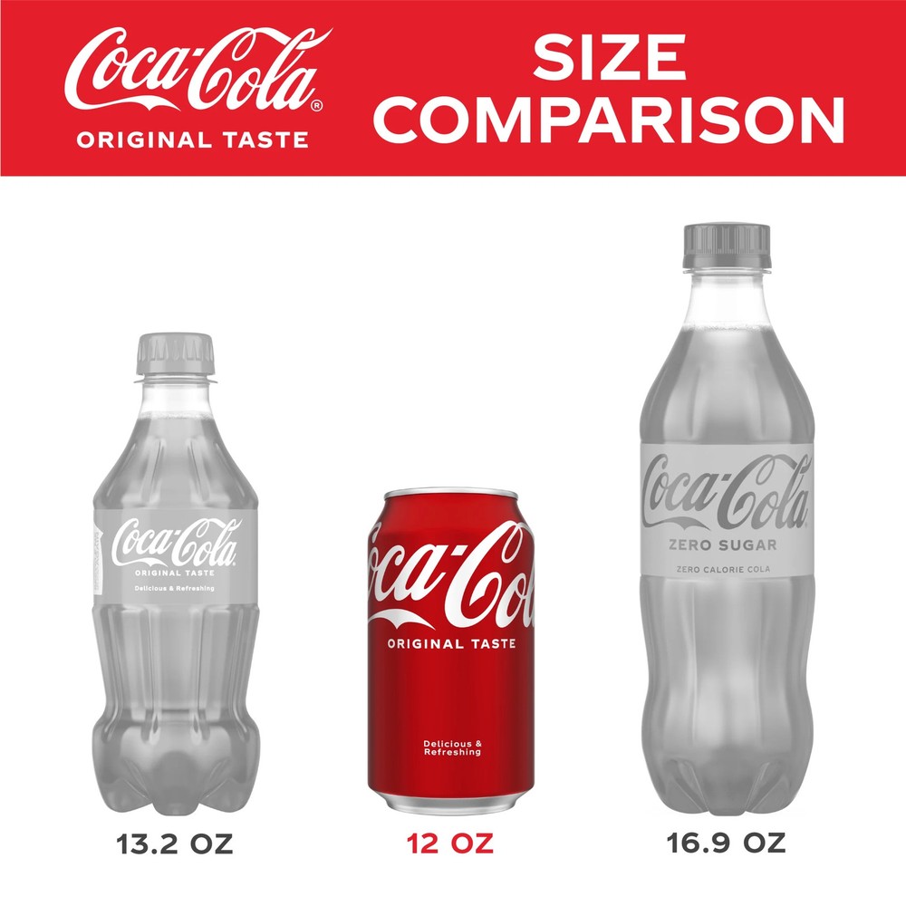 Coca-Cola Soda 12 fl oz Cans 24 Pack