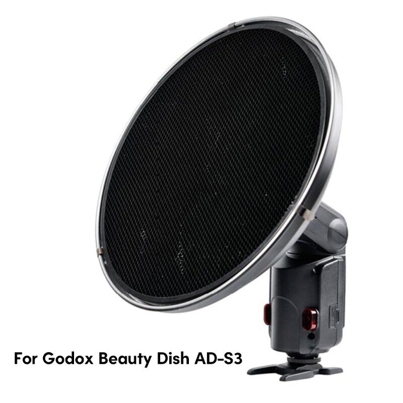 Grid Flash Diffuser Beauty Dish ADS3 with Grid for AD200\AD360/II Light Control