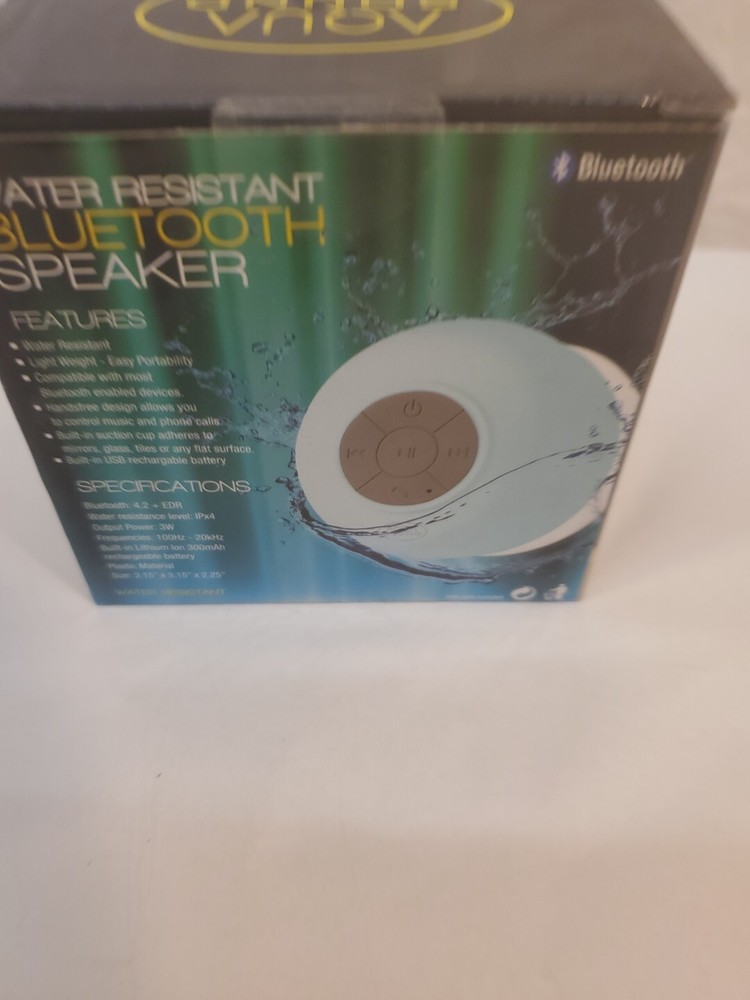 Aqua Sound Water Resistant Bluetooth Speaker