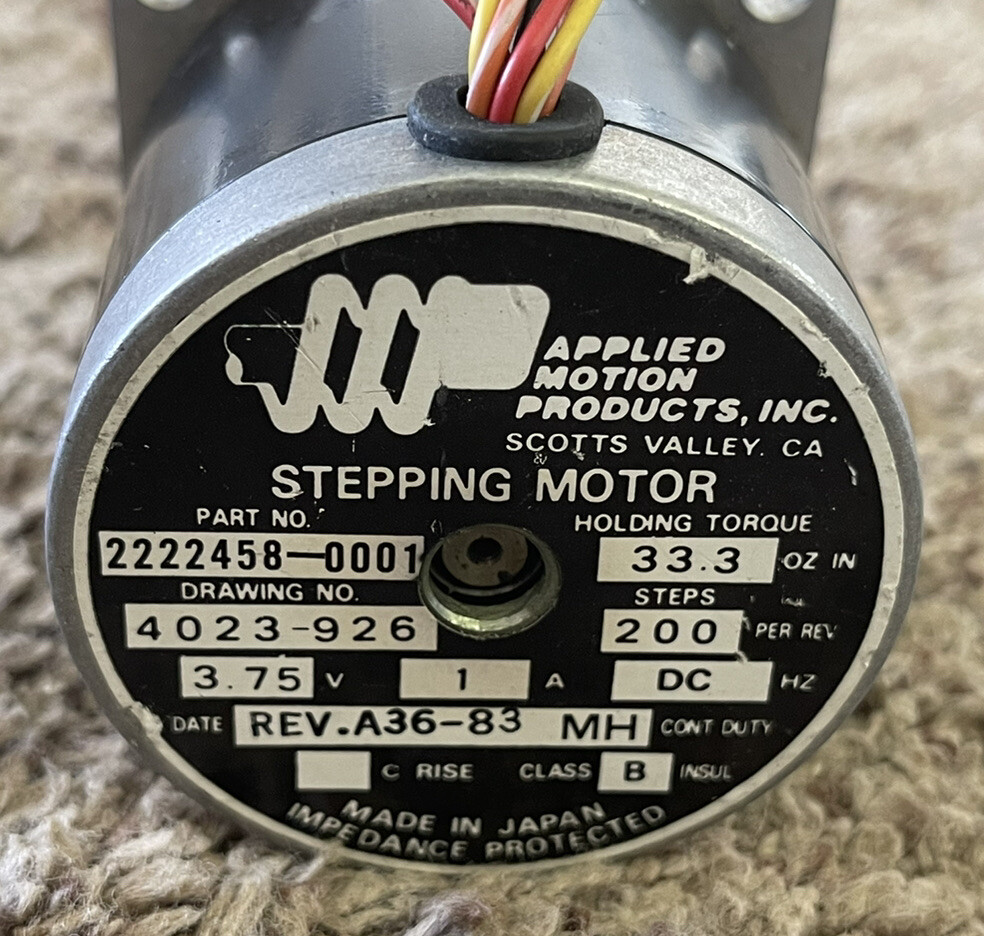 Applied Motion Stepping Motor 4023-926, 3.75V, 1A