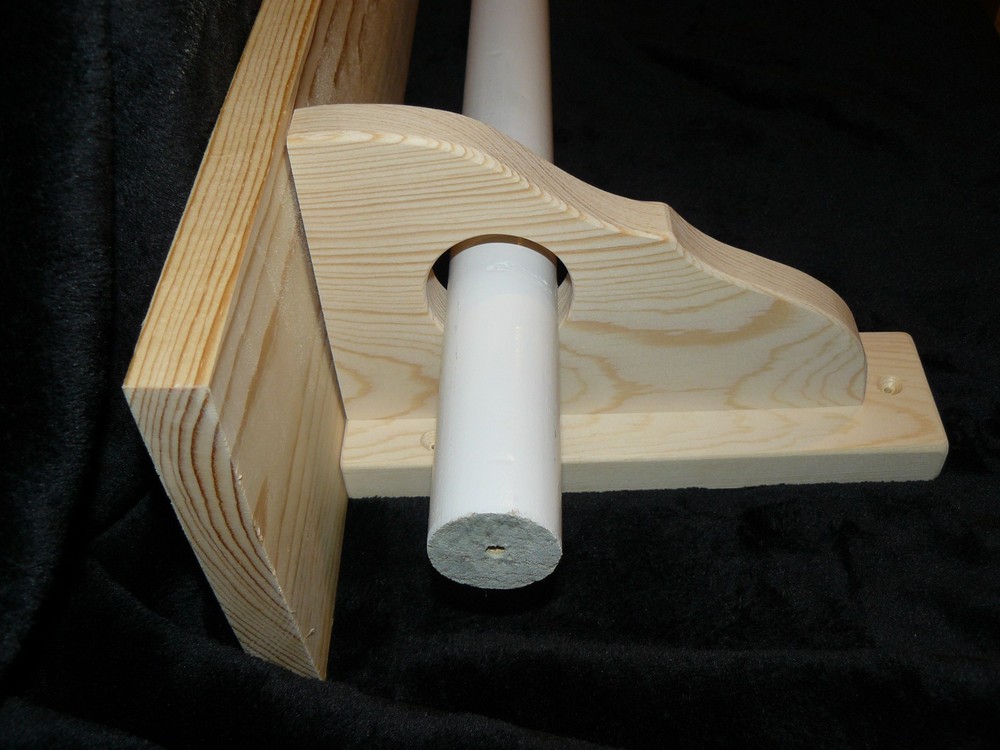 Decorative Wall Brackets with Rod Holder