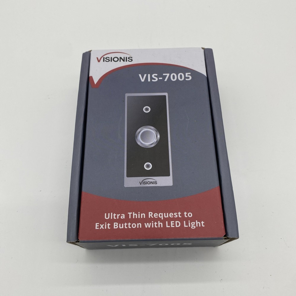 Visionis VIS-7005 Ultra Thin Request to Exit Button with LED for Door Access New