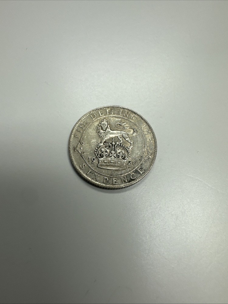 British 6 Pence Coin 1920