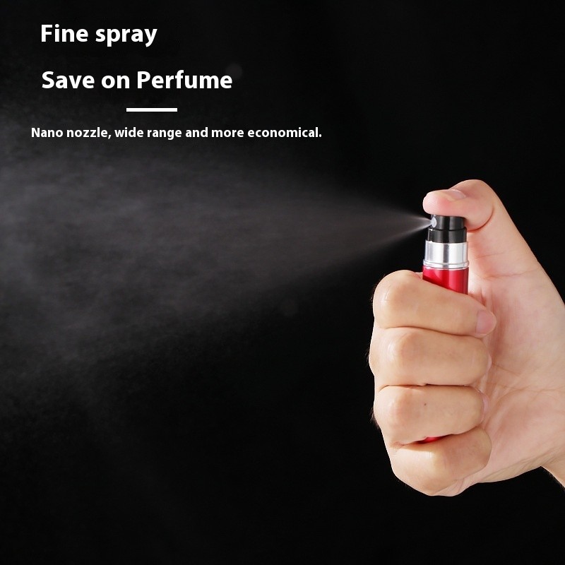 5ml Perfume Refill Bottle w/ Spray - Empty Travel Atomizer Leak-Proof