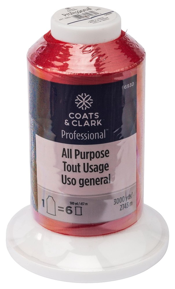 Professinal All Purpose Thread 3000 ydsRed