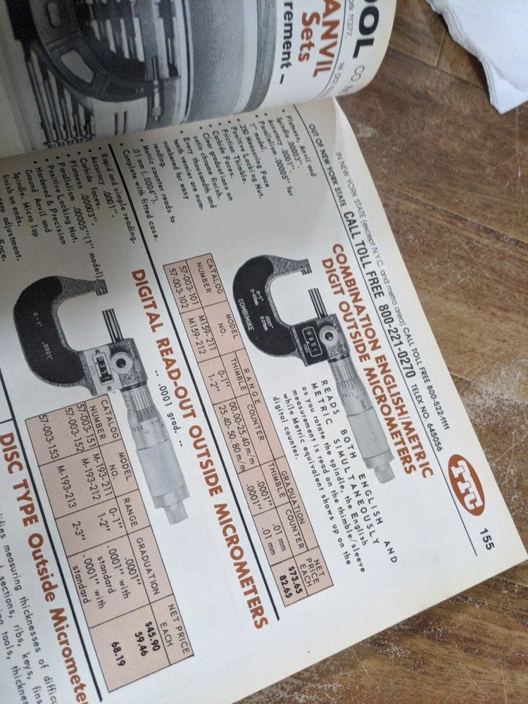 TRAVERS TOOL CO CATALOG NUMBER