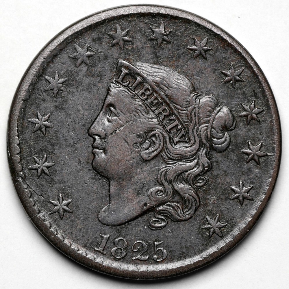 1825 Coronet Head Large Cent, N-6