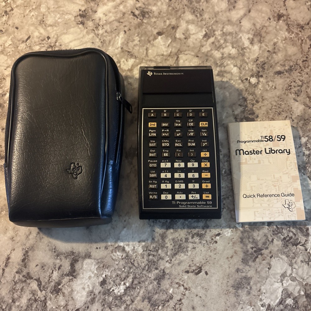 Texas Instruments TI Programmable 59 Calculator W/Master Module No Battery Pack