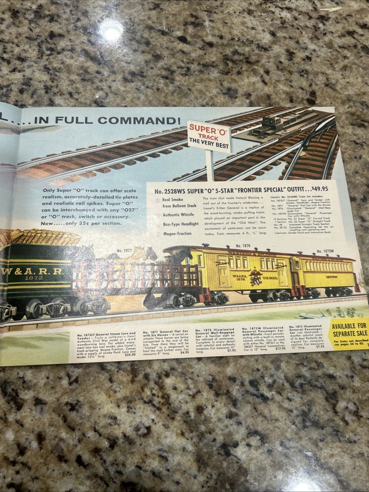 Lionel Vintage 1960 Train Catalog