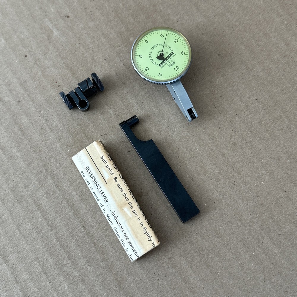 FEDERAL TESTMASTER DIAL TEST INDICATOR .0005" LT-11