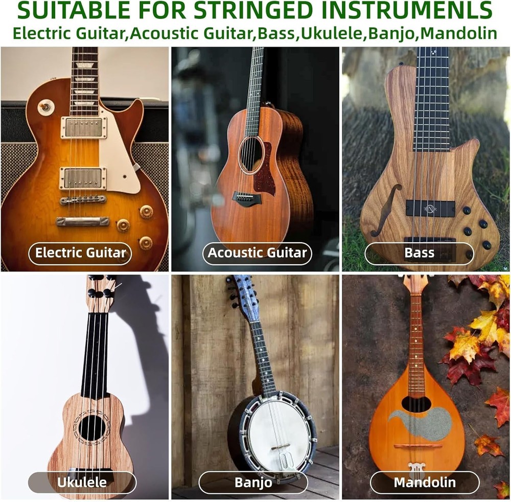 Versatile Professional Capo for 6 String Guitars & Ukuleles - Quick Change