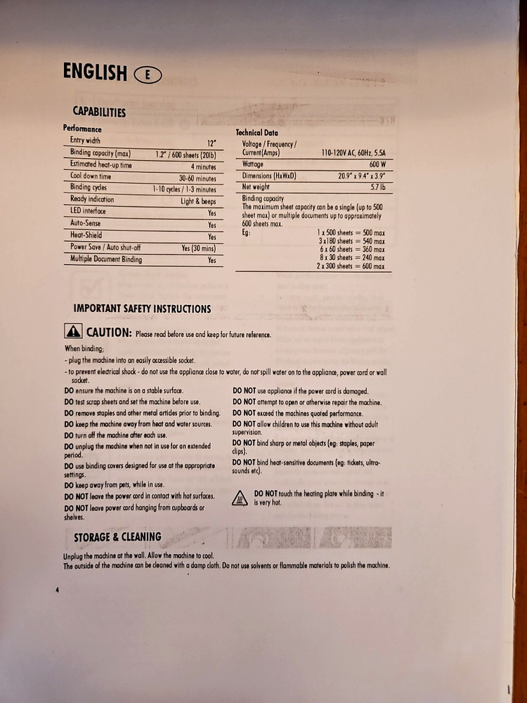 Fellowes Helios 60 Thermal Binding Machine Office Document Binder