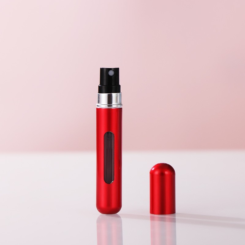 5ml Perfume Refill Bottle w/ Spray - Empty Travel Atomizer Leak-Proof