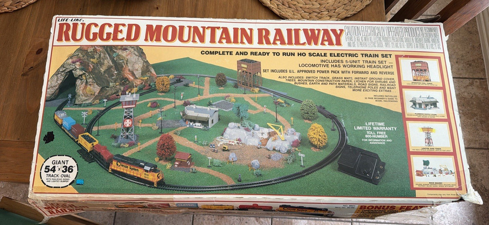 Rugged Mountain Railway Train Set