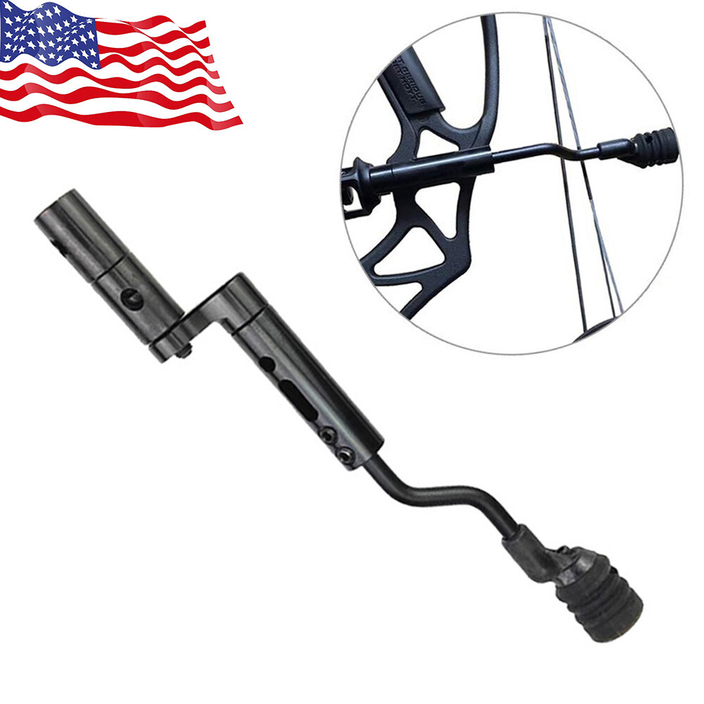 Archery Compound Bow String Stop Suppressor Stabilizer Front Rear Mount Silencer