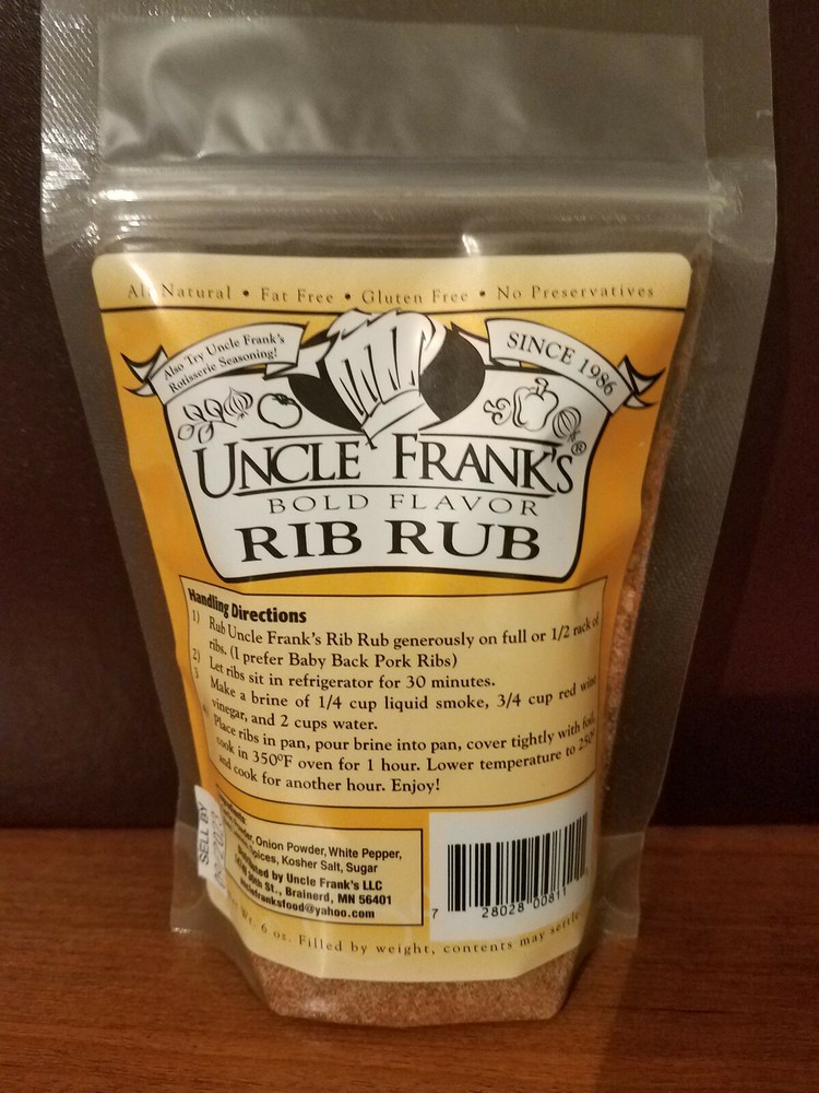 Uncle Frank's Rib Rub (6oz)
