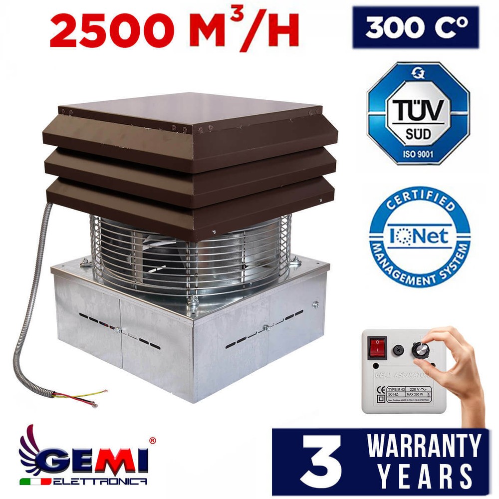 ELECTROASPIRATOR FOR FIREPLACE, BARBECUE, PIZZERIA BASIC MODEL