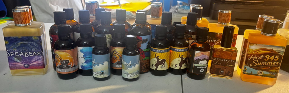 The 345 Soap Co. Aftershave splashes