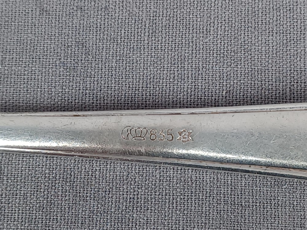 Jakob Grimminger German 835 Silver & Rostfrei Knife Fork & Spoon Set