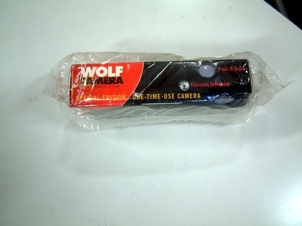 Vintage NOS, 25th anniversary Wolf Camera Original Package