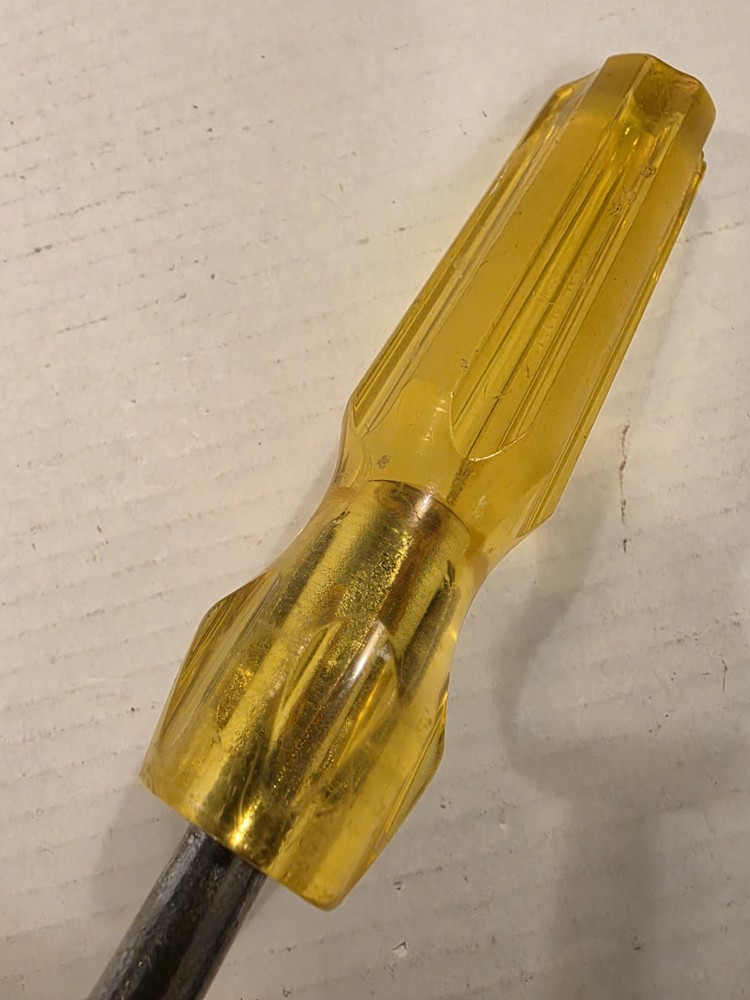 Flat Screwdriver Irwin USA Yellow Handle