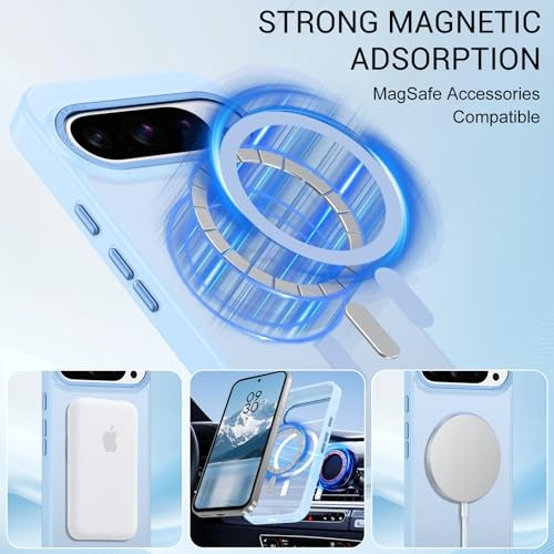 Magnetic for Google Pixel 10 Case/Pixel 10 Google Pixel 10/10 Pro Light Blue