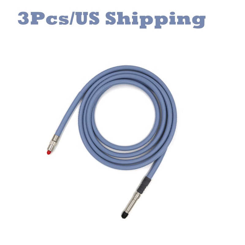 3Pcs Endoscopic Laparoscopy Fiber Optic Light Source Cable fit for STORZ/Wolf