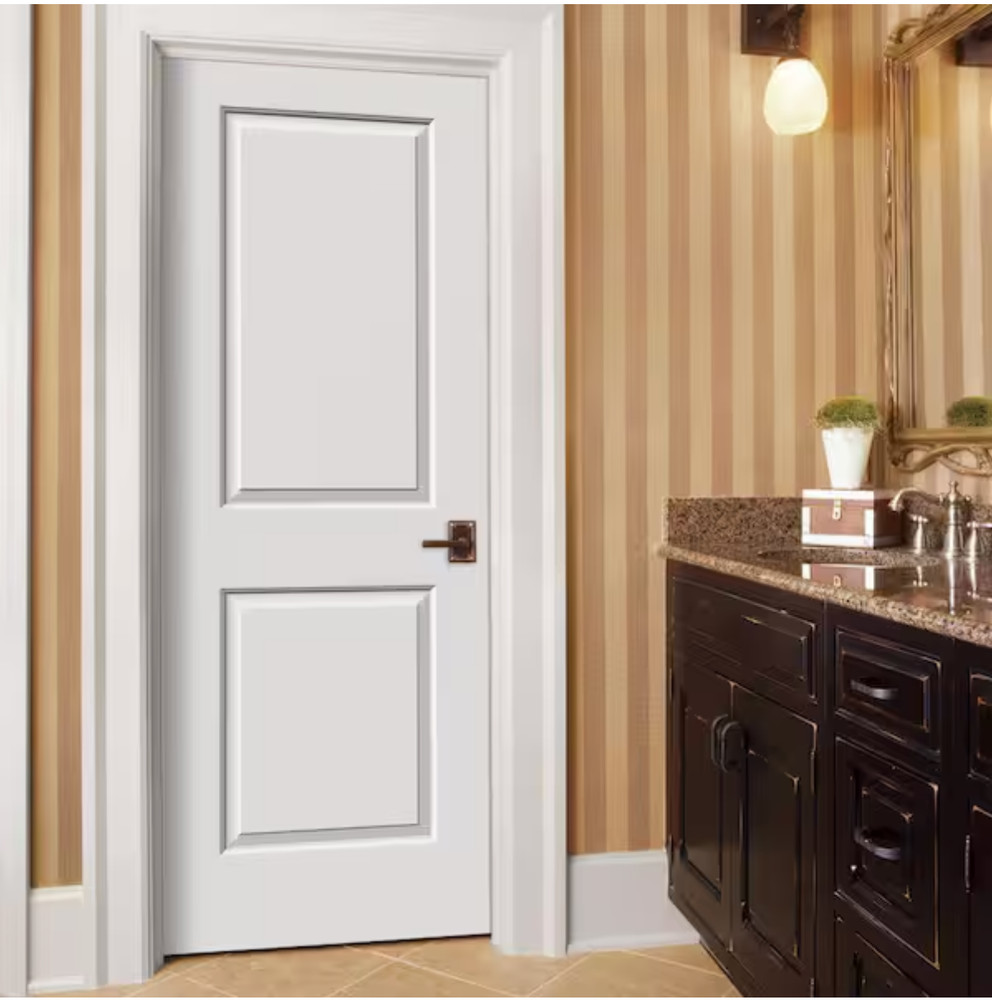 Carrara 2 Square Raised Panel Solid Core Molded Interior Doors - Slabs & Prehung