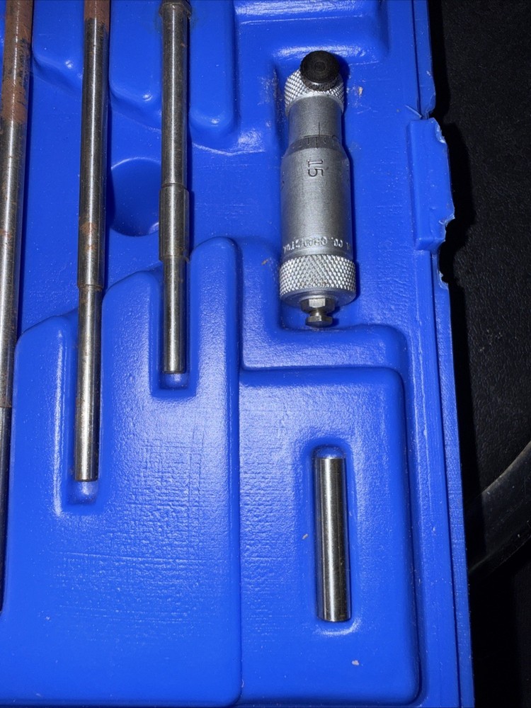 Central Tools Inside Micrometer Rod Type No 85 Complete Set Box, 2”-8” Instr.