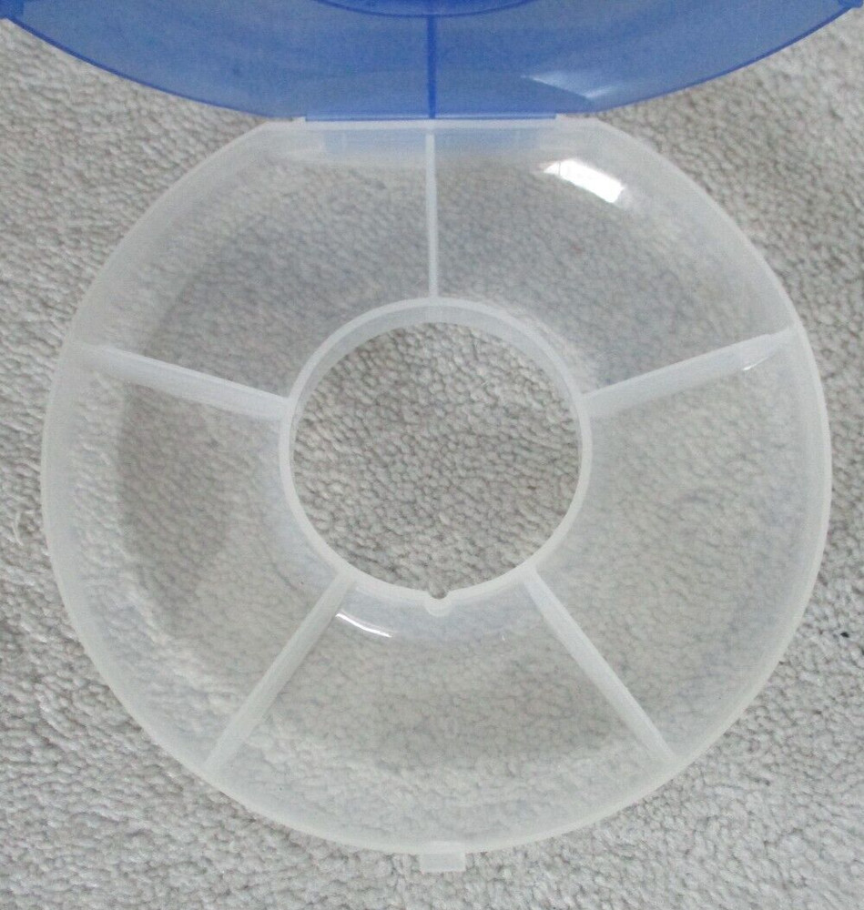 Scrapper Stacker Craft Buttons Storage Container Round 5 Layer 25 Section Handle