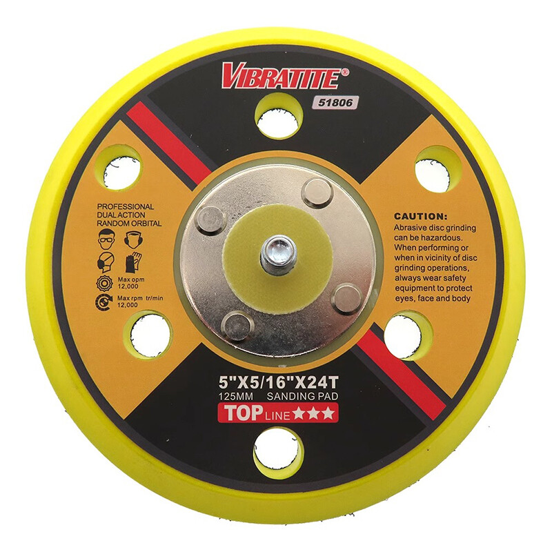 2/3/4/5/6 " Hook Loop Backing Pad With M6 M8 Thread For Sanding Discs Air Sander