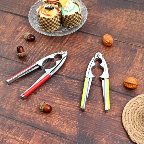 8 Pcs Nut Crackers for All Nuts Nutcracker Pecan Walnut Nut Crackers with 2#