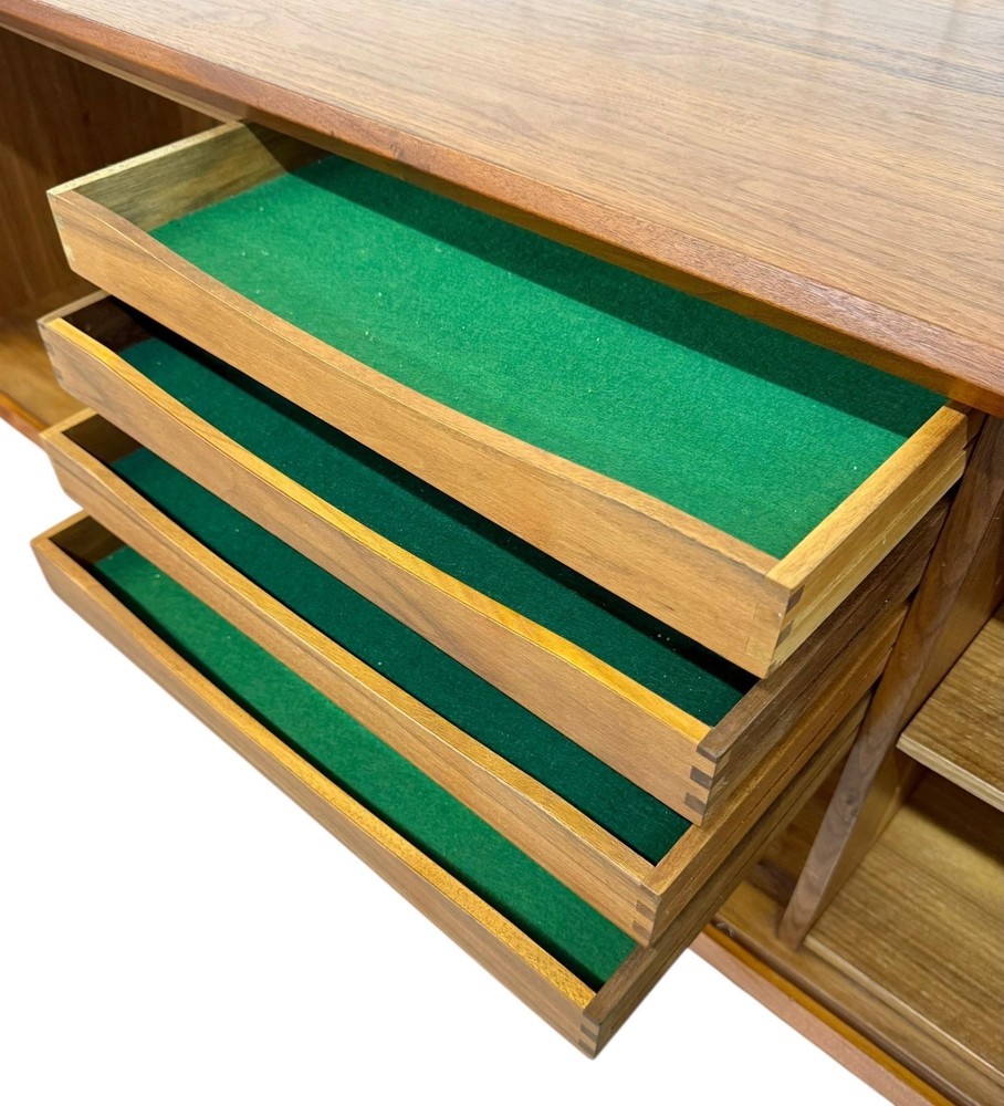 Mid-Century Danish Modern Teak Tambour Sideboard