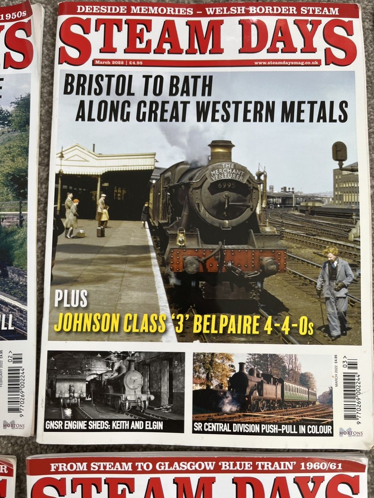 Steam Days Magazine, 2022, 7x Misc Issues,