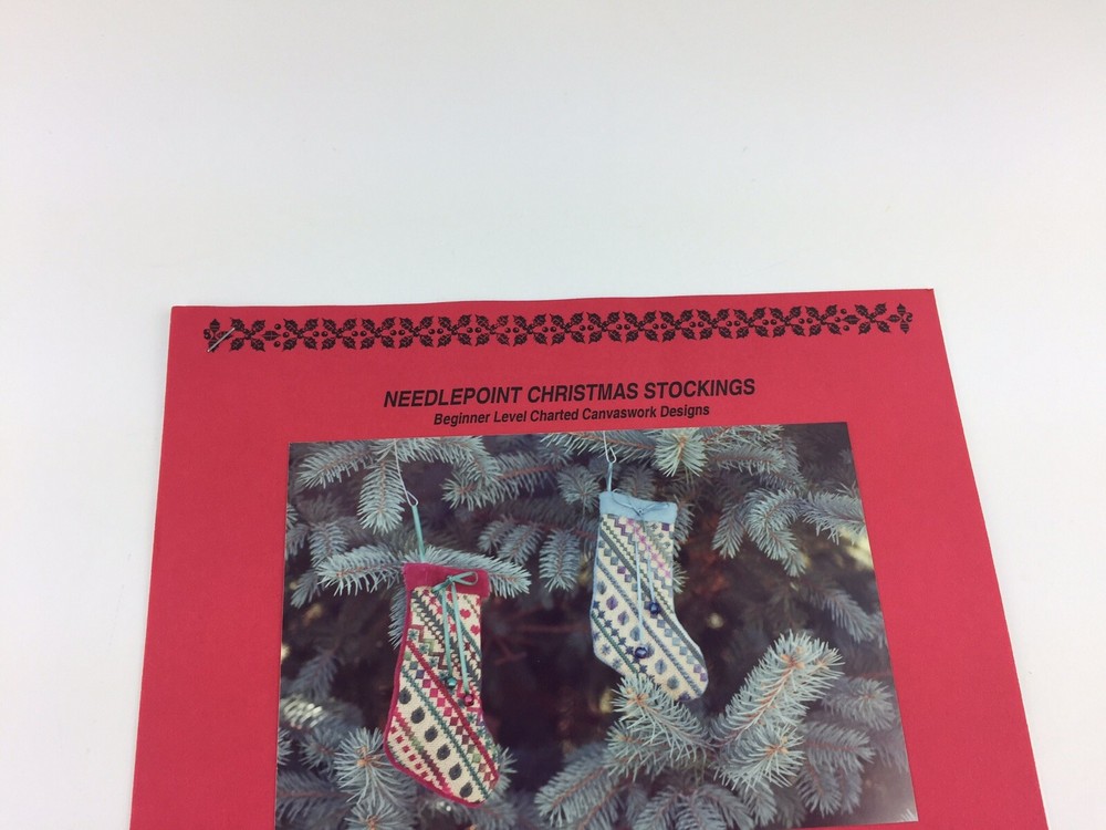 Northern Pine Design Christmas Stocking Needlepoint Pattern Beginner Level