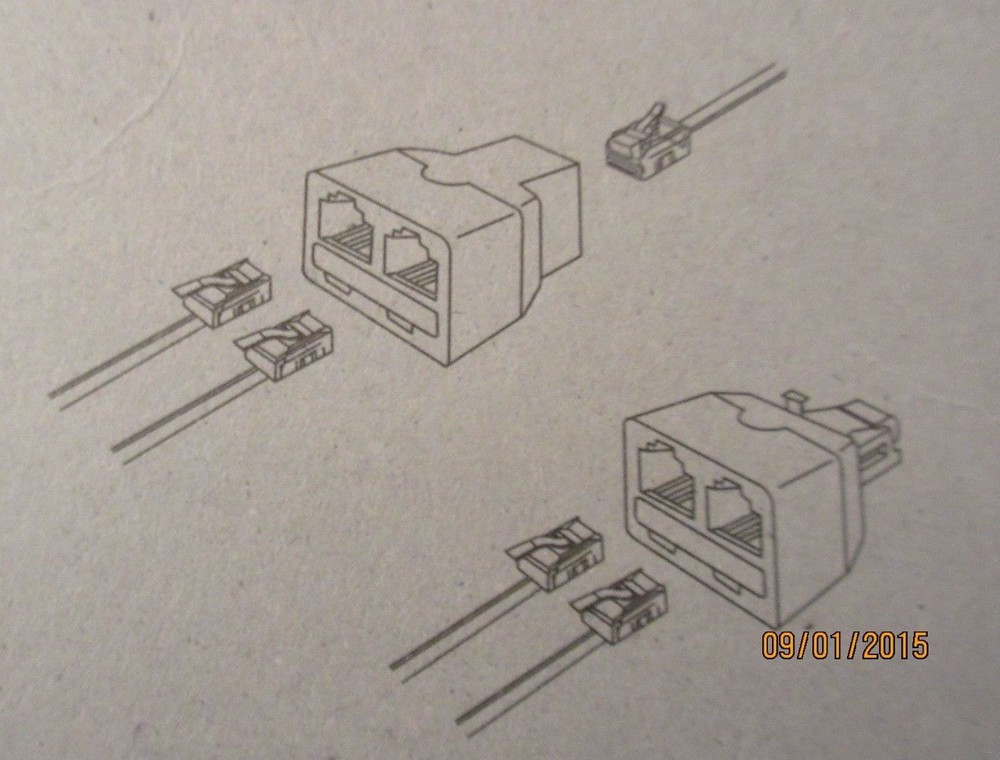 PHONE ACCESSORIES. MODULAR PHONE ADAPTERS. 2 PIECE.