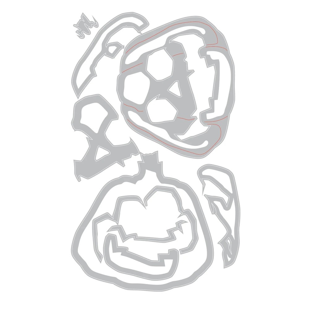 Layered Jack-o-Lantern Pumpkin Colorize Sizzix Thinlits Die Set Tim Holtz 666373