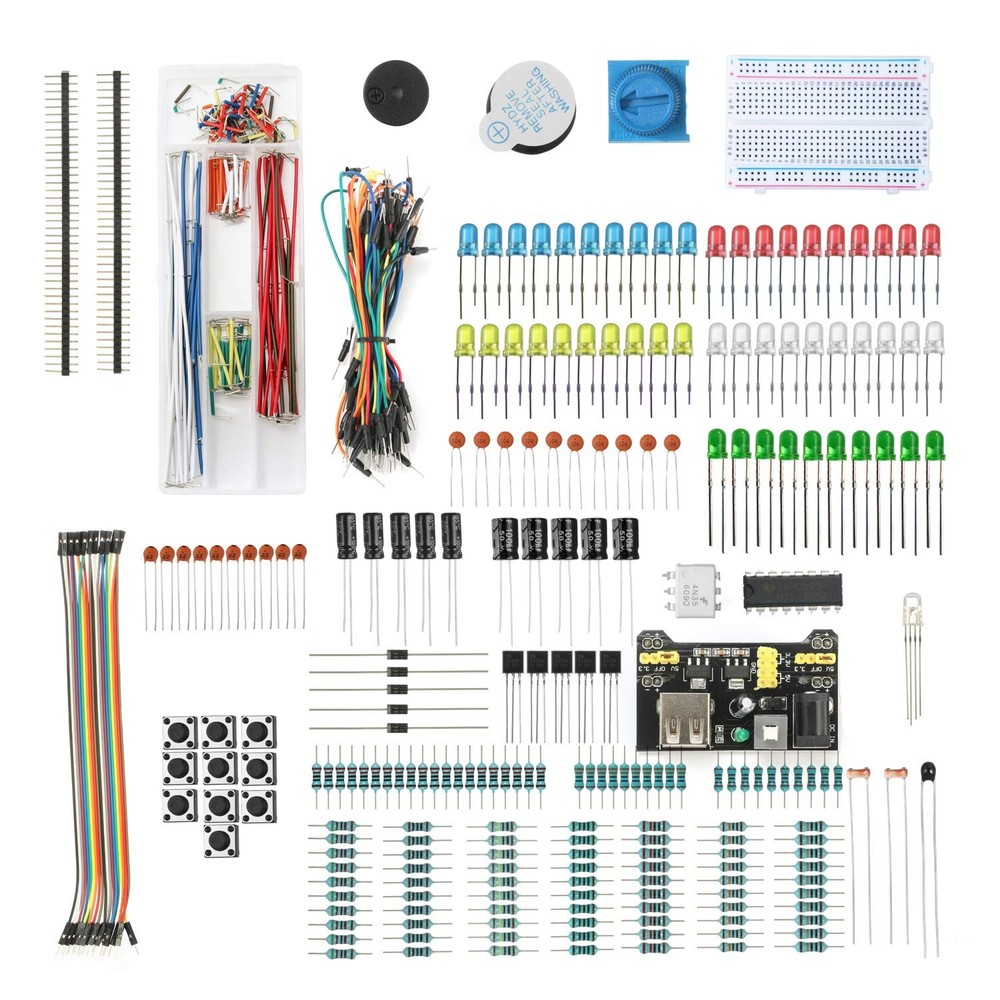 458 Electronic Starter Fun Kit for Arduino Raspberry Pi | Basic Electronics C...