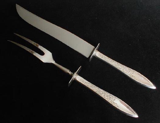 Gorham WHITE PAISLEY roast carving set