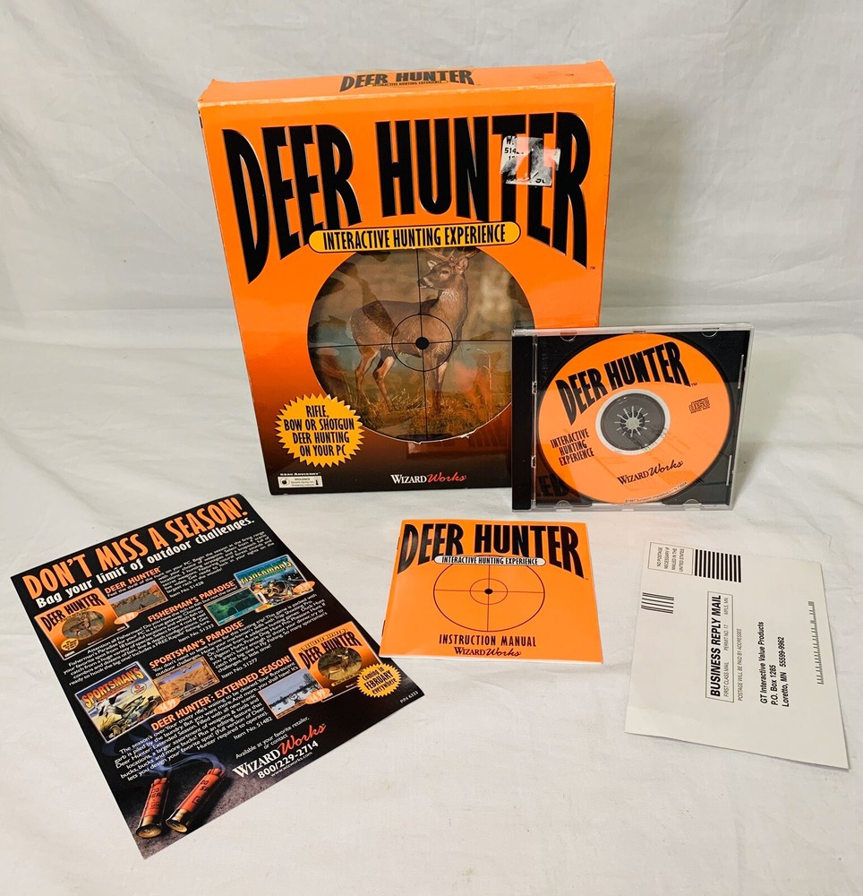 Deer Hunter Interactive Hunting Experience Big Box PC Windows 95
